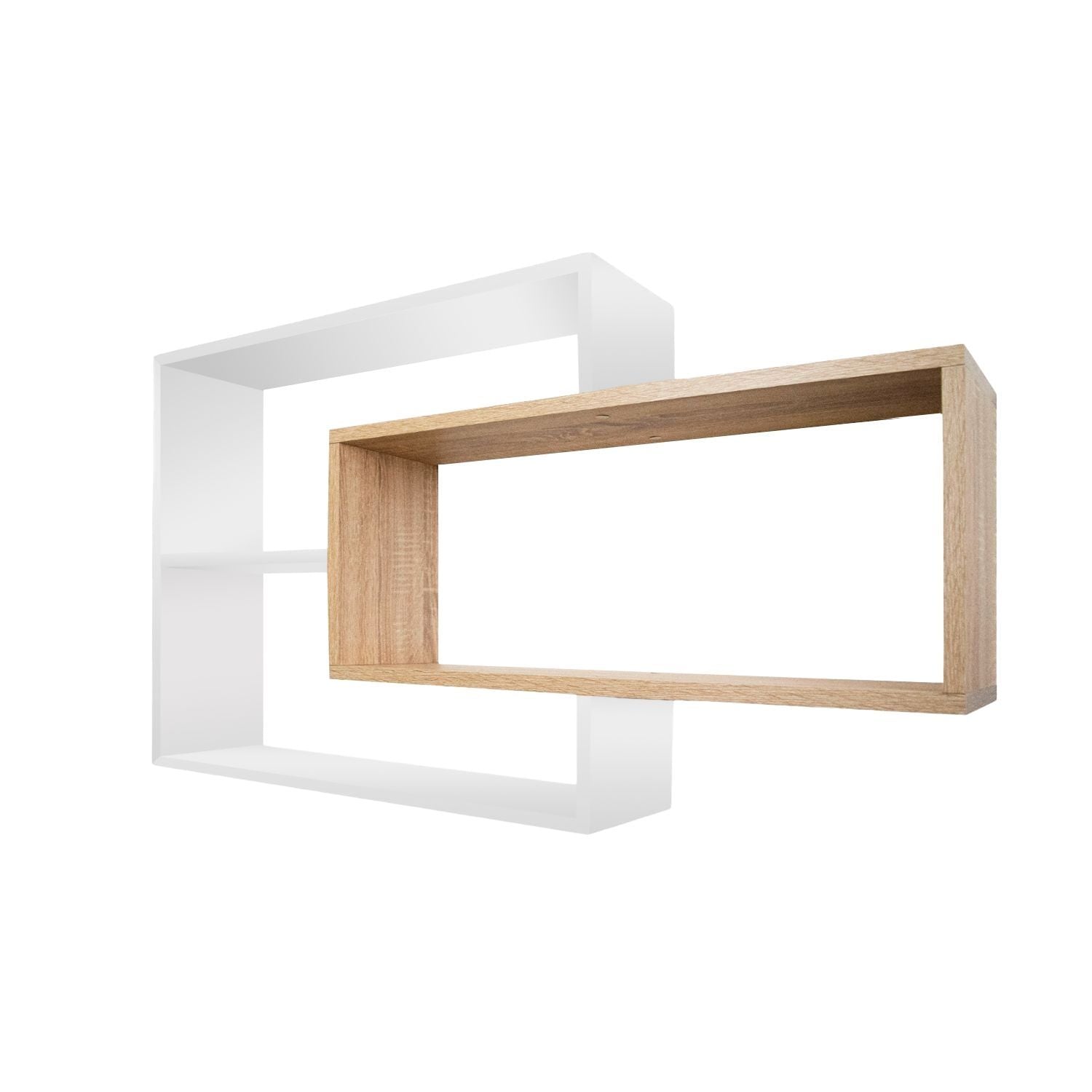 Wandregal Karo Schweberegal aus Holz