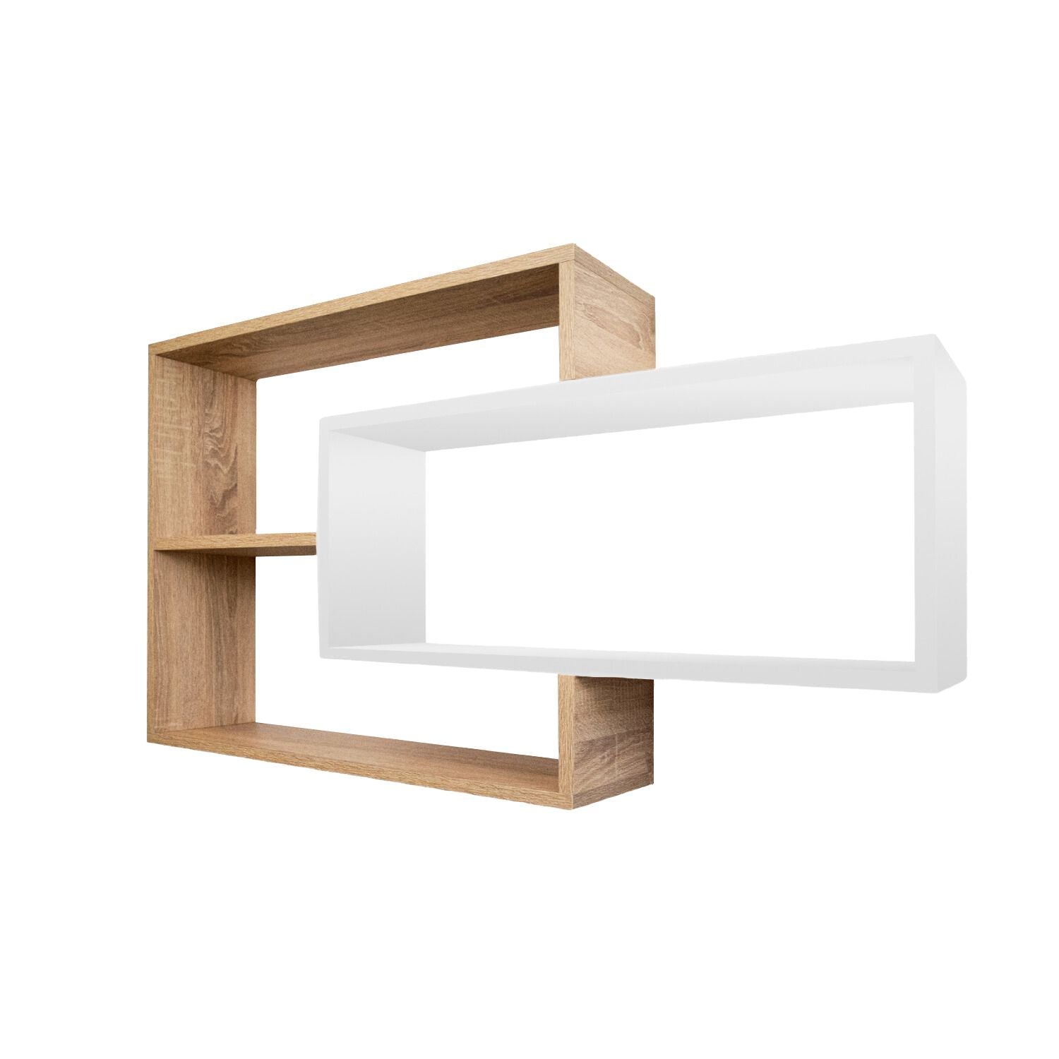 Wandregal Karo Schweberegal aus Holz