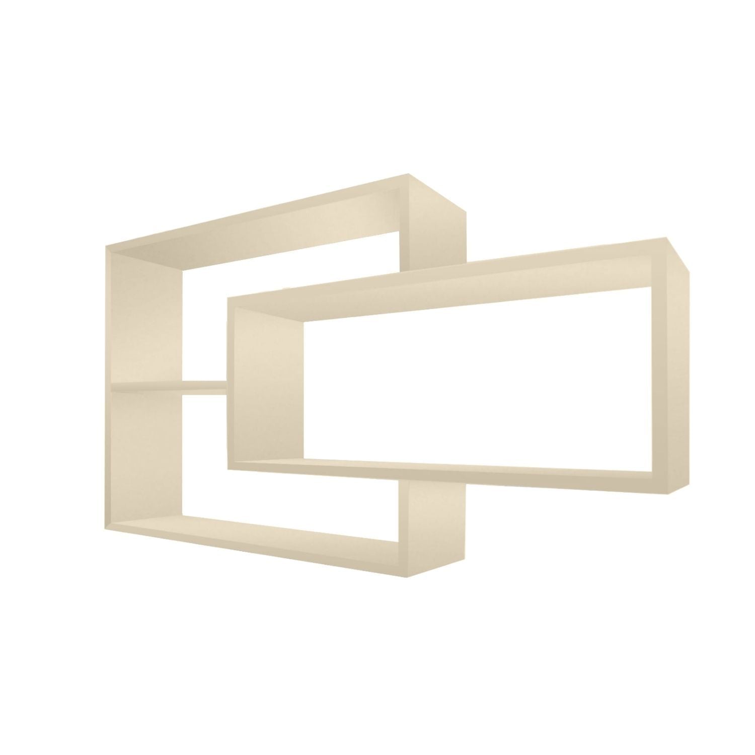 Wandregal Karo Schweberegal aus Holz