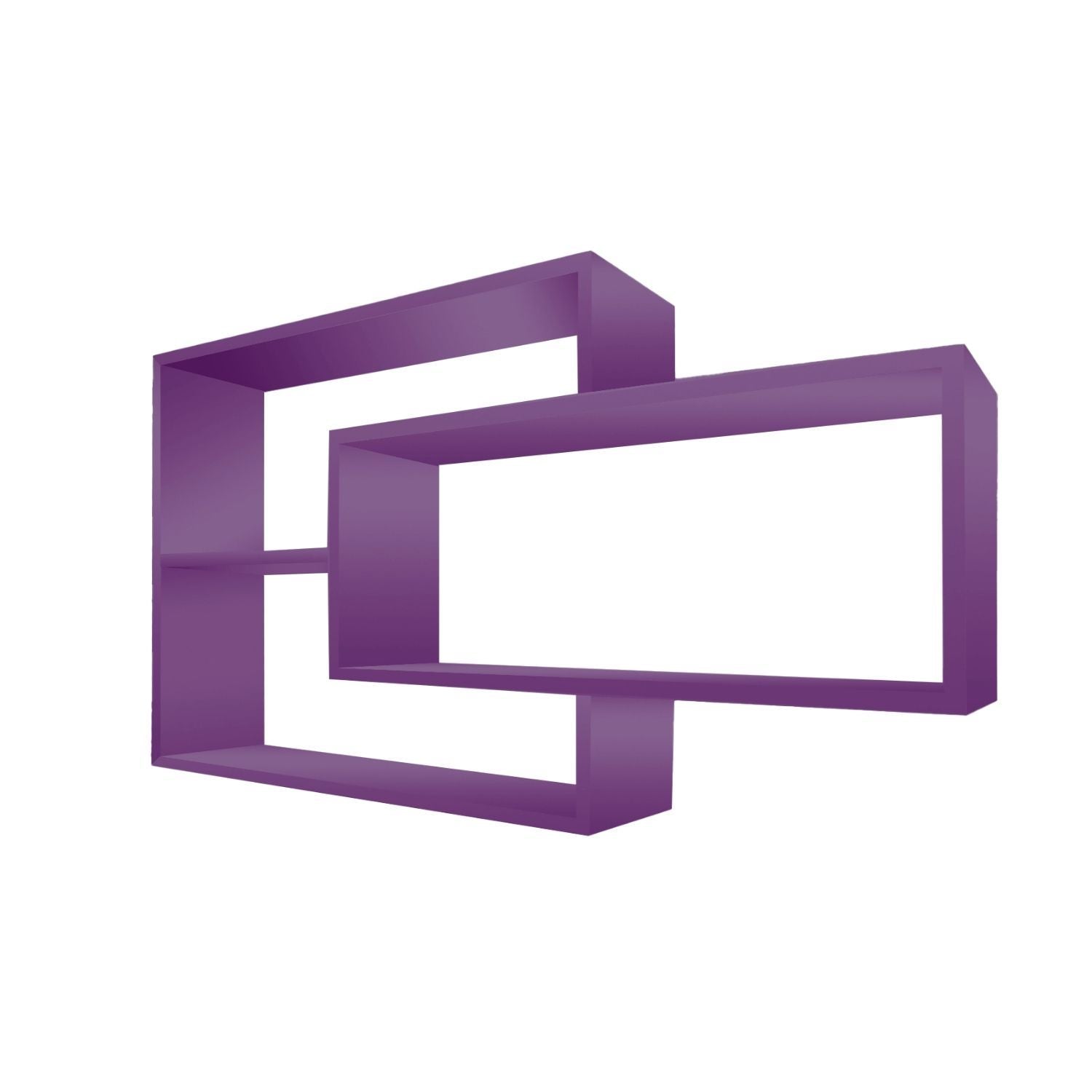 Wandregal Karo Schweberegal aus Holz