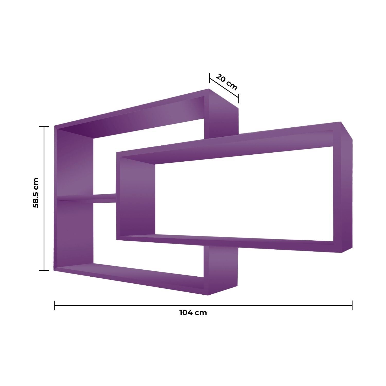 Wandregal Karo Schweberegal aus Holz