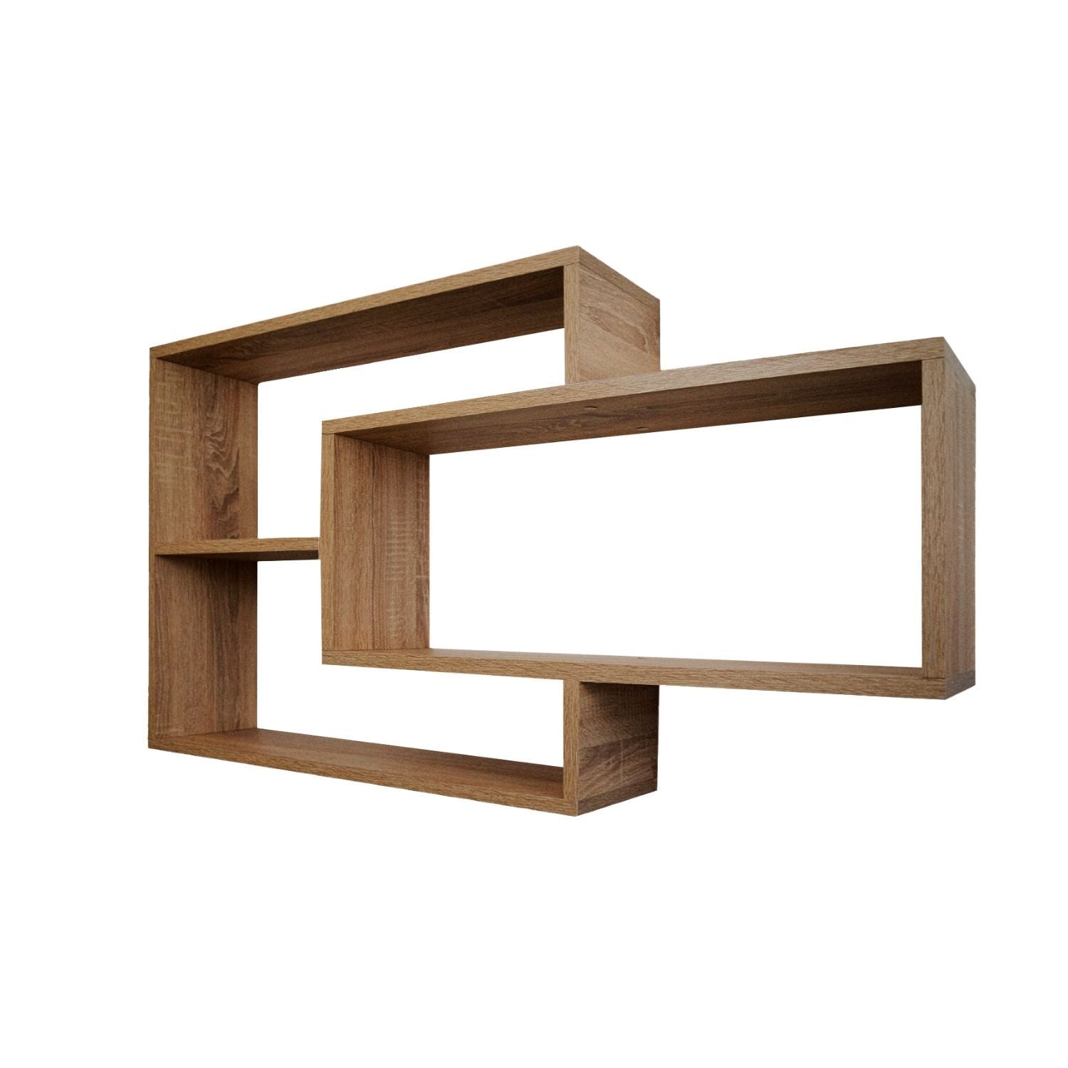 Wandregal Karo Schweberegal aus Holz