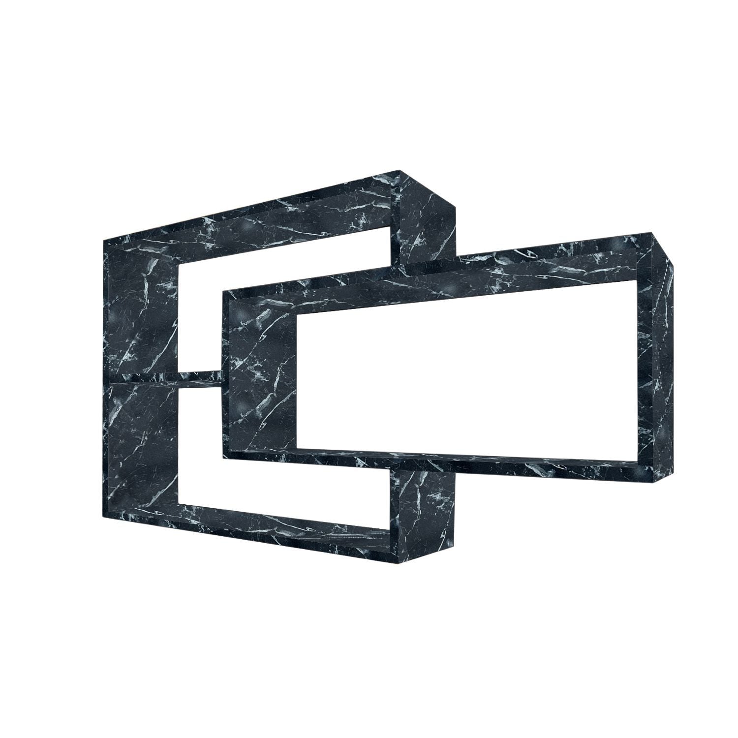 Wandregal Karo Schweberegal aus Holz