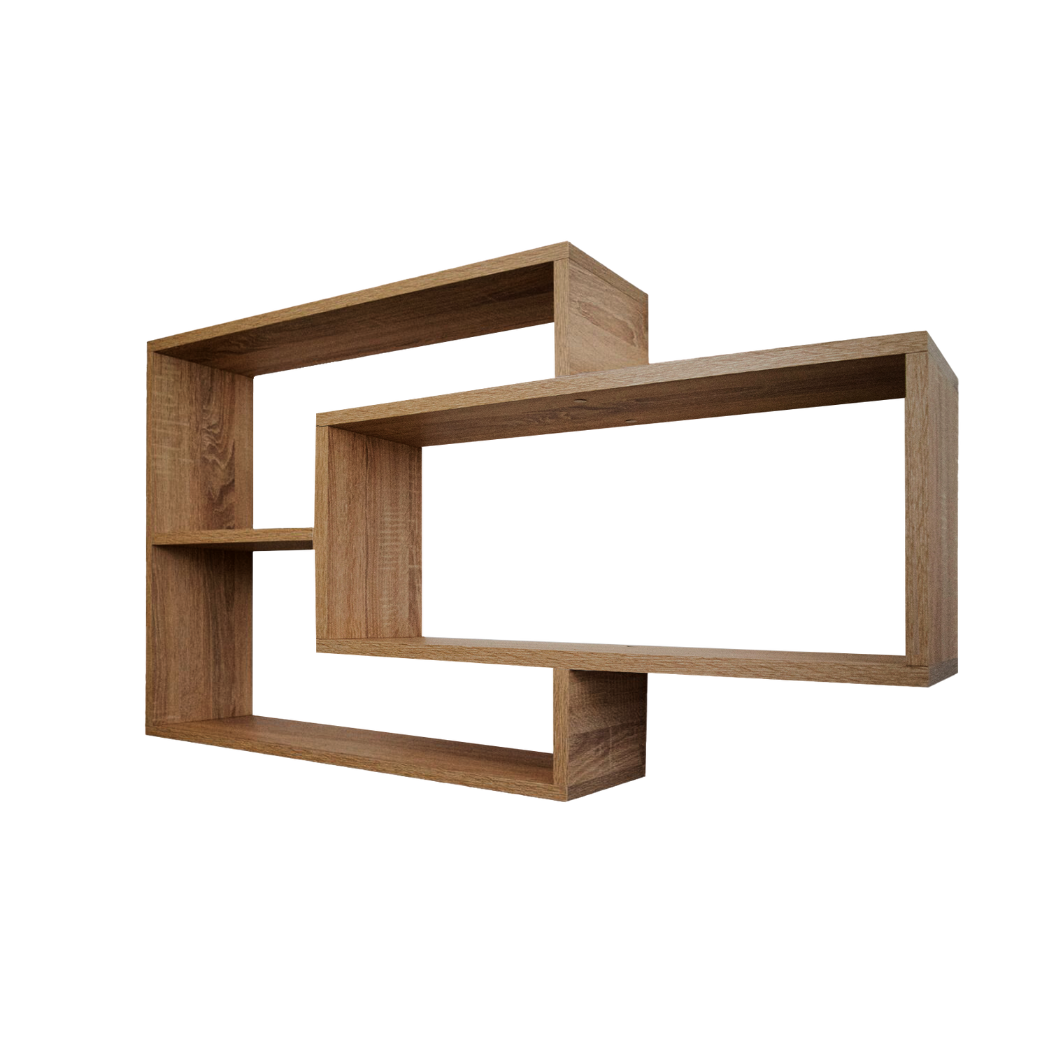 1B Wandregal Karo Schweberegal aus Holz
