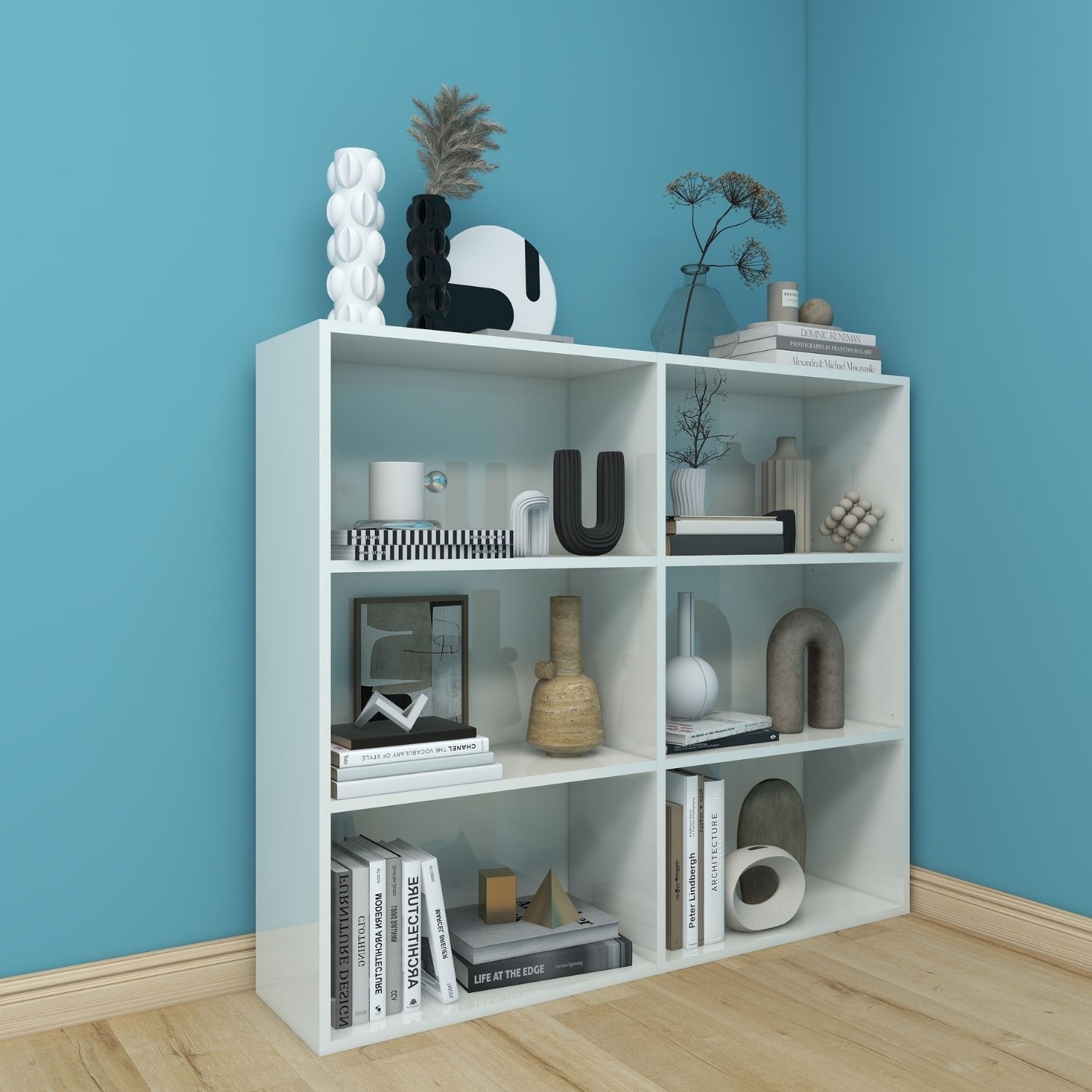 Aktenregal Delta-3 in der Farbe Weiß in 2er Kombination