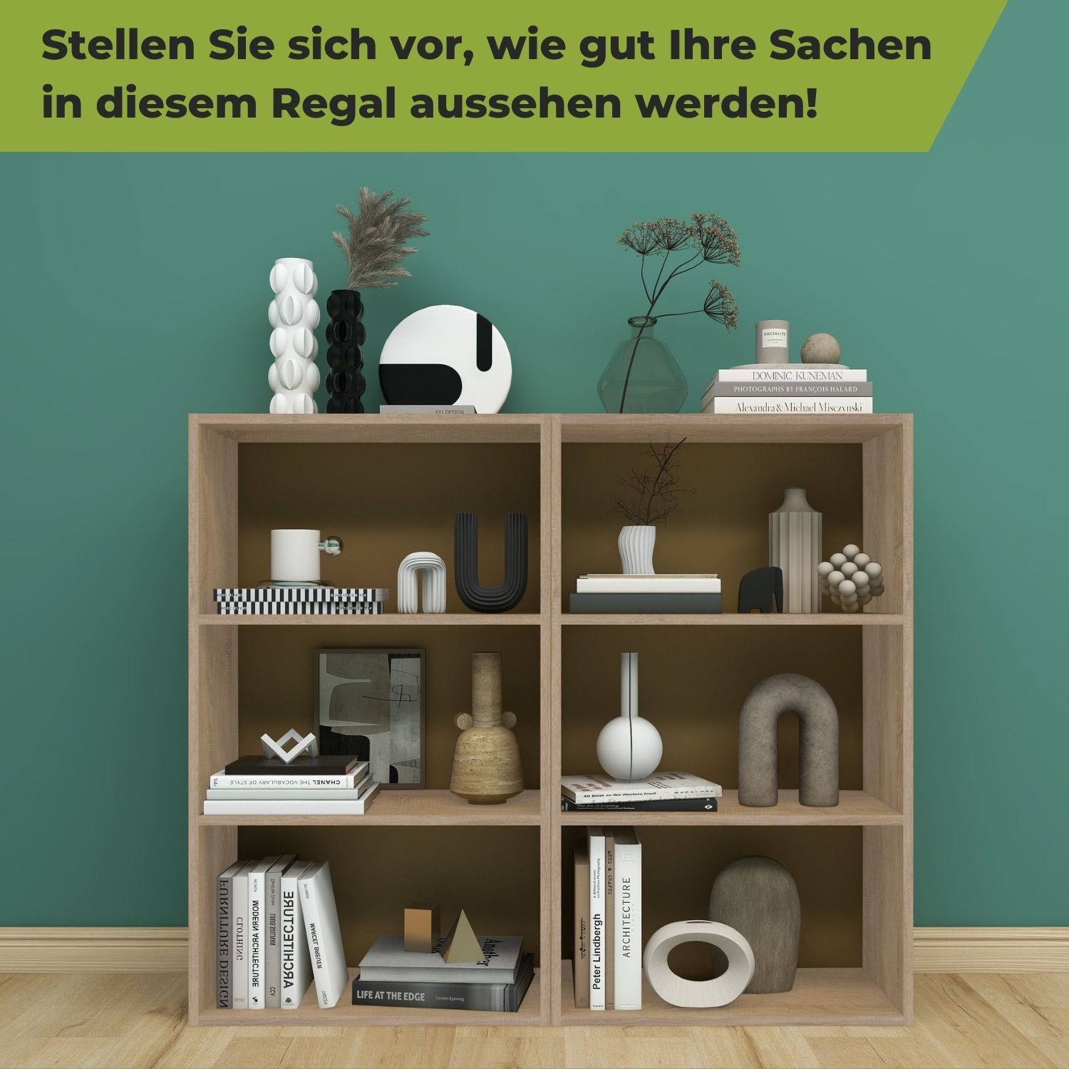 Aktenregal Delta-3 in der Farbe Natur in 2er Kombination