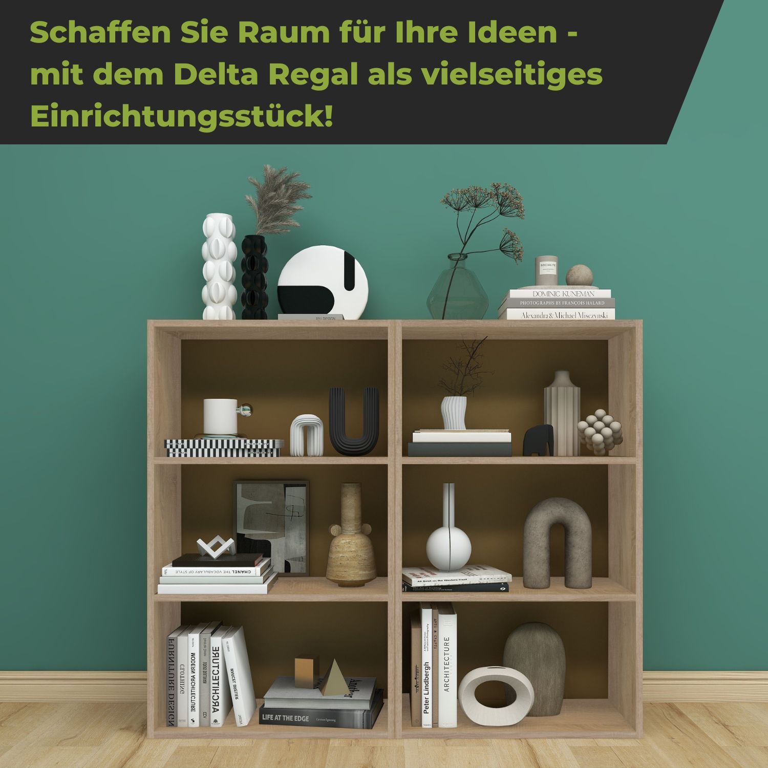 Aktenregal Delta-3 in der Farbe Natur in 2er Kombination