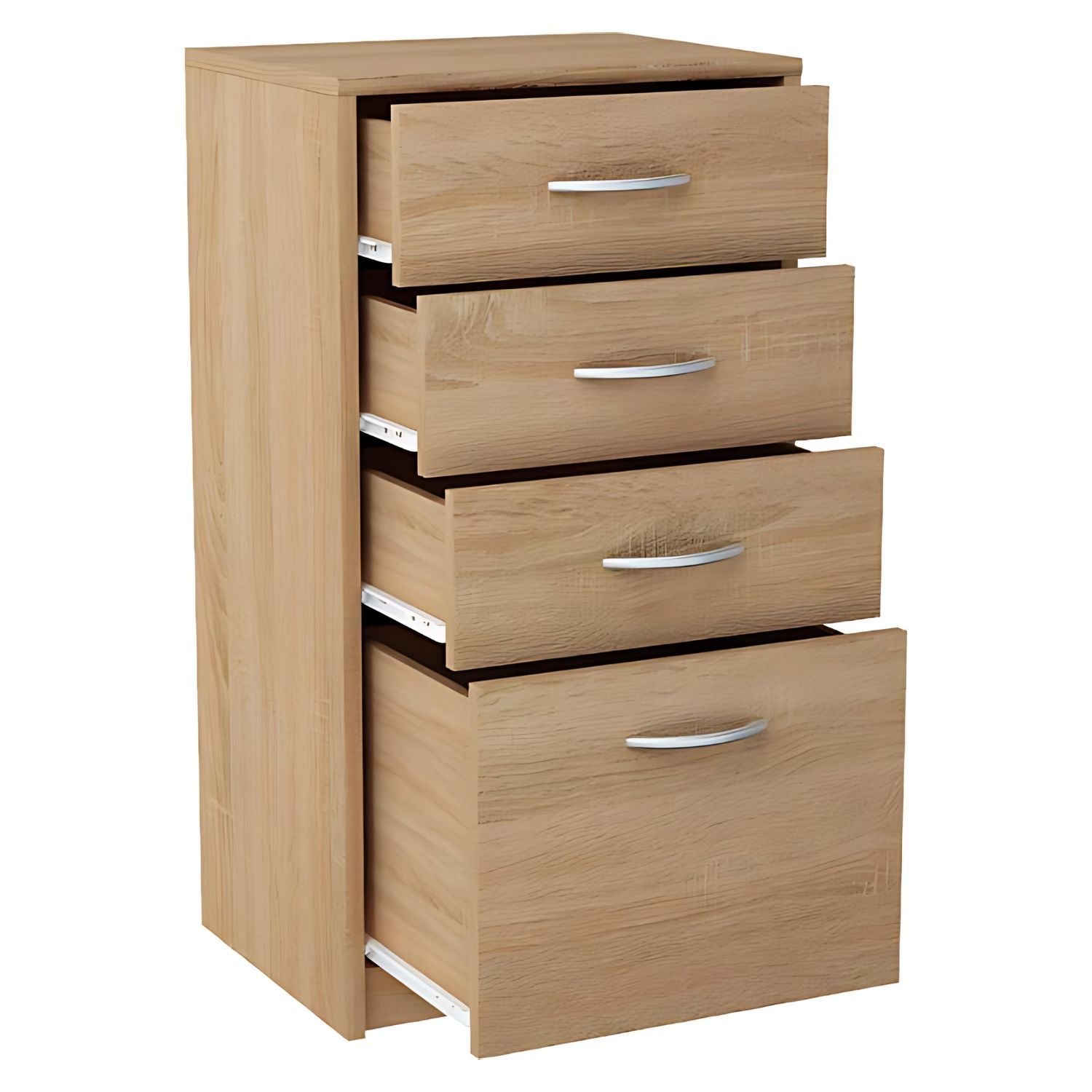 Mein-Regal Kommode Josh mit 3 kleinen Schubladen und 1 großen Schublade