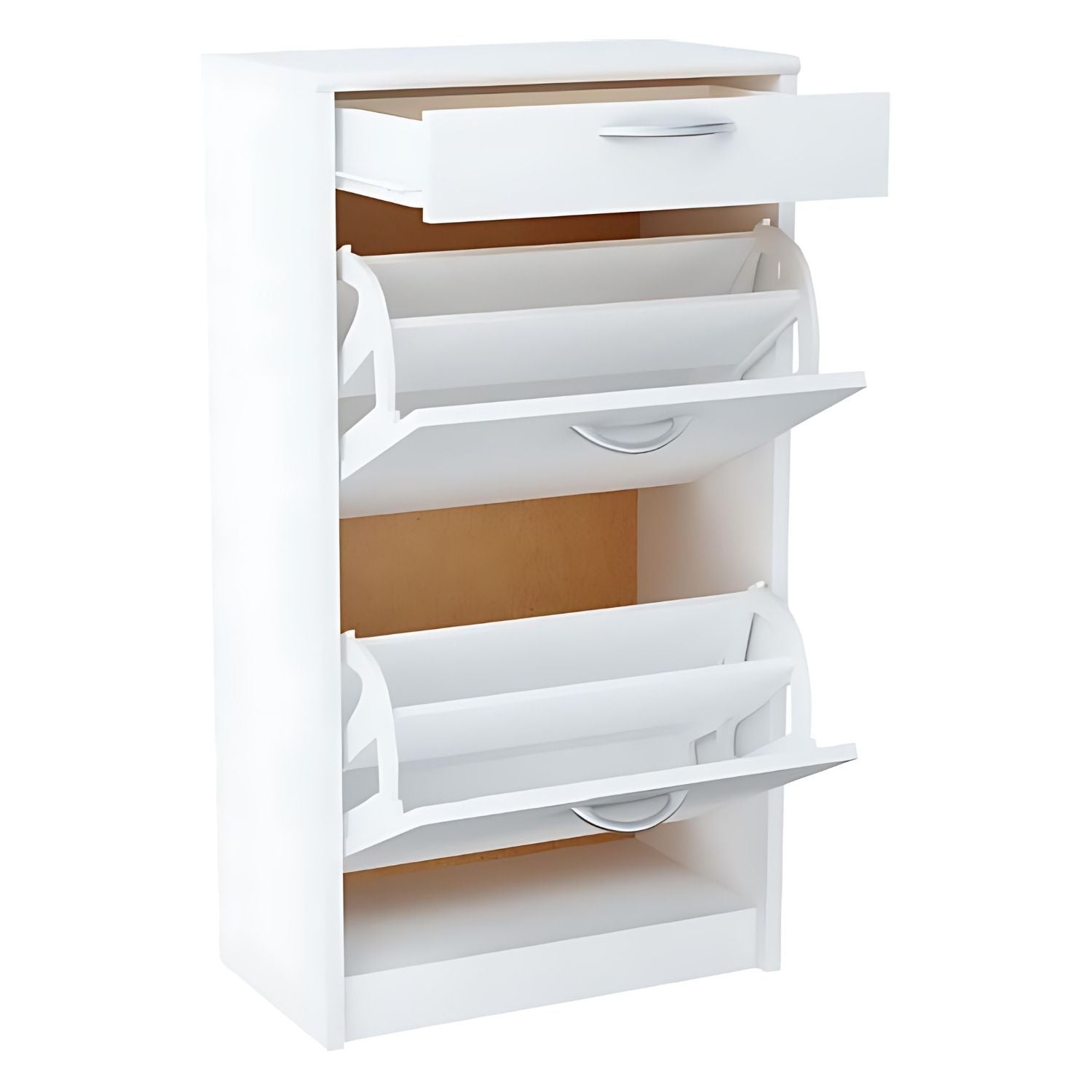 Mein-Regal Schuhkipper NALA Schuhschrank Kommode mit 1 Schublade und 2 Klappen