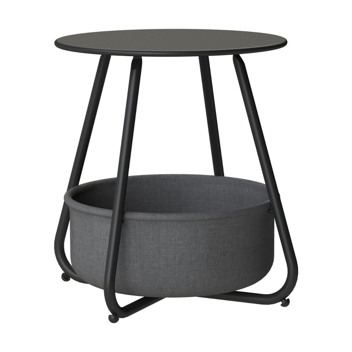 B - Ware Beistelltisch Kosi mit Canvas Korb - Metallgestell mit Stoffkorb - Mein - Regal.de