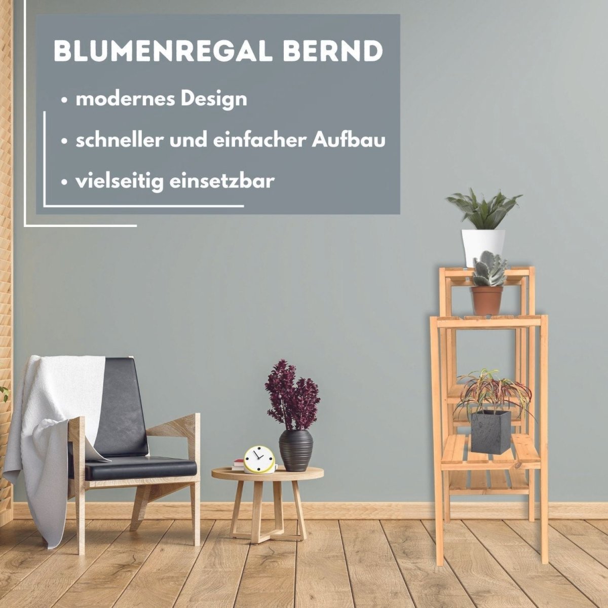 Coemo Blumenregal Bernd Pflanzenständer Blumenständer Pflanzenregal 96x31x87 cm - Mein - Regal.de