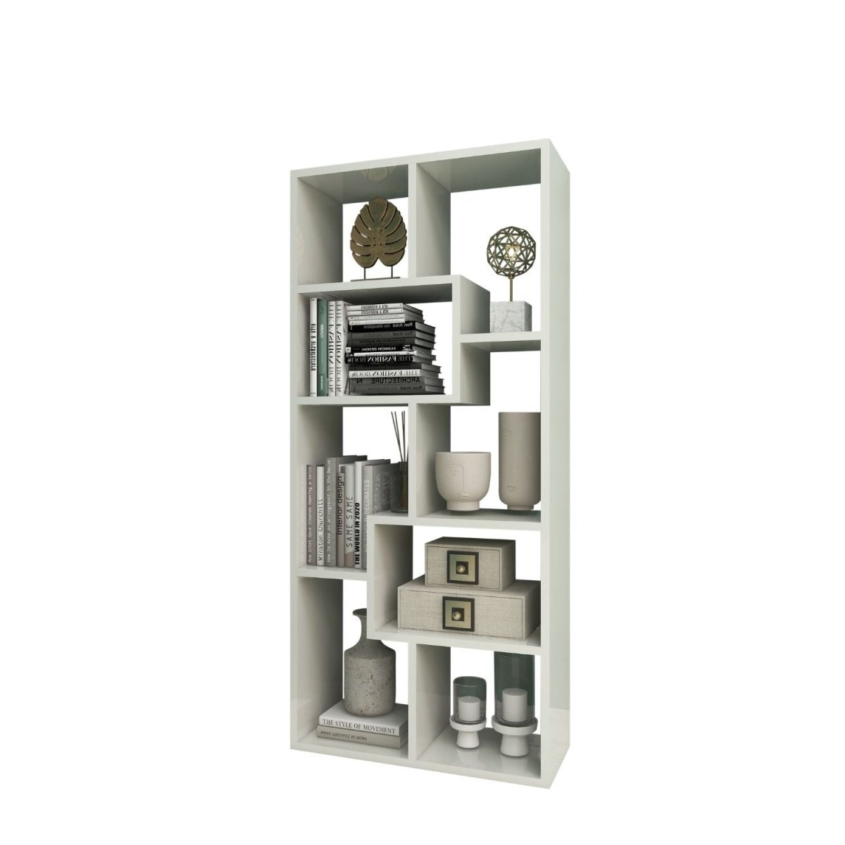 Coemo Bücherregal Sigma 8 versetzte Fächer, modernes Design - Mein - Regal.de