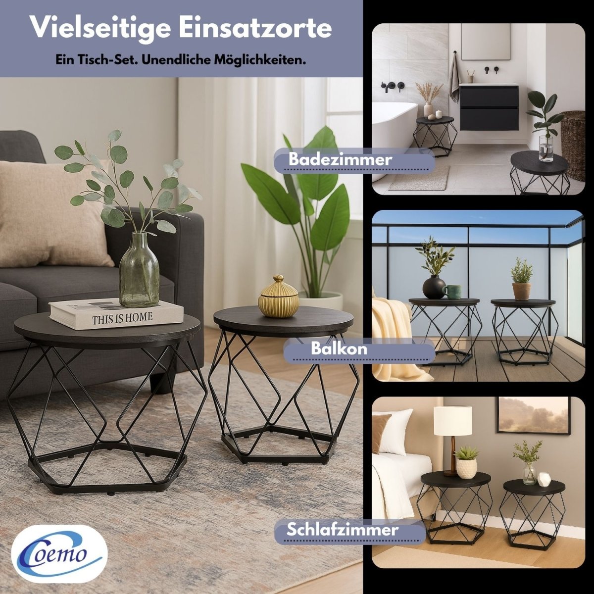 Coemo Couchtisch Duett 2 - er Set - Mein - Regal.de