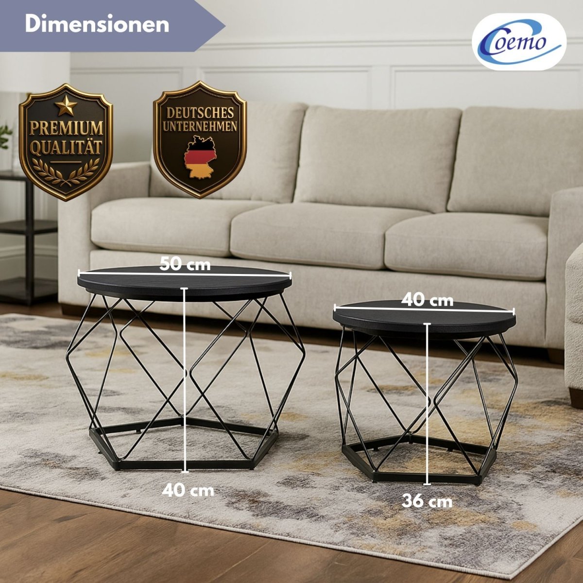 Coemo Couchtisch Duett 2 - er Set - Mein - Regal.de