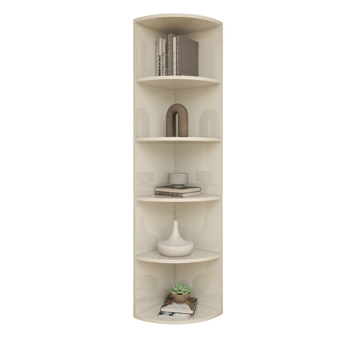 Coemo Eckregal Corner 185 aus Holz 5 Etagen - Mein - Regal.de