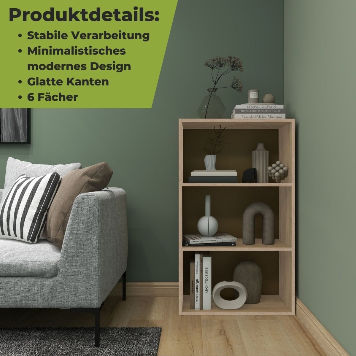 Aktenregal Delta-3 in der Farbe Natur mit Produktdetails