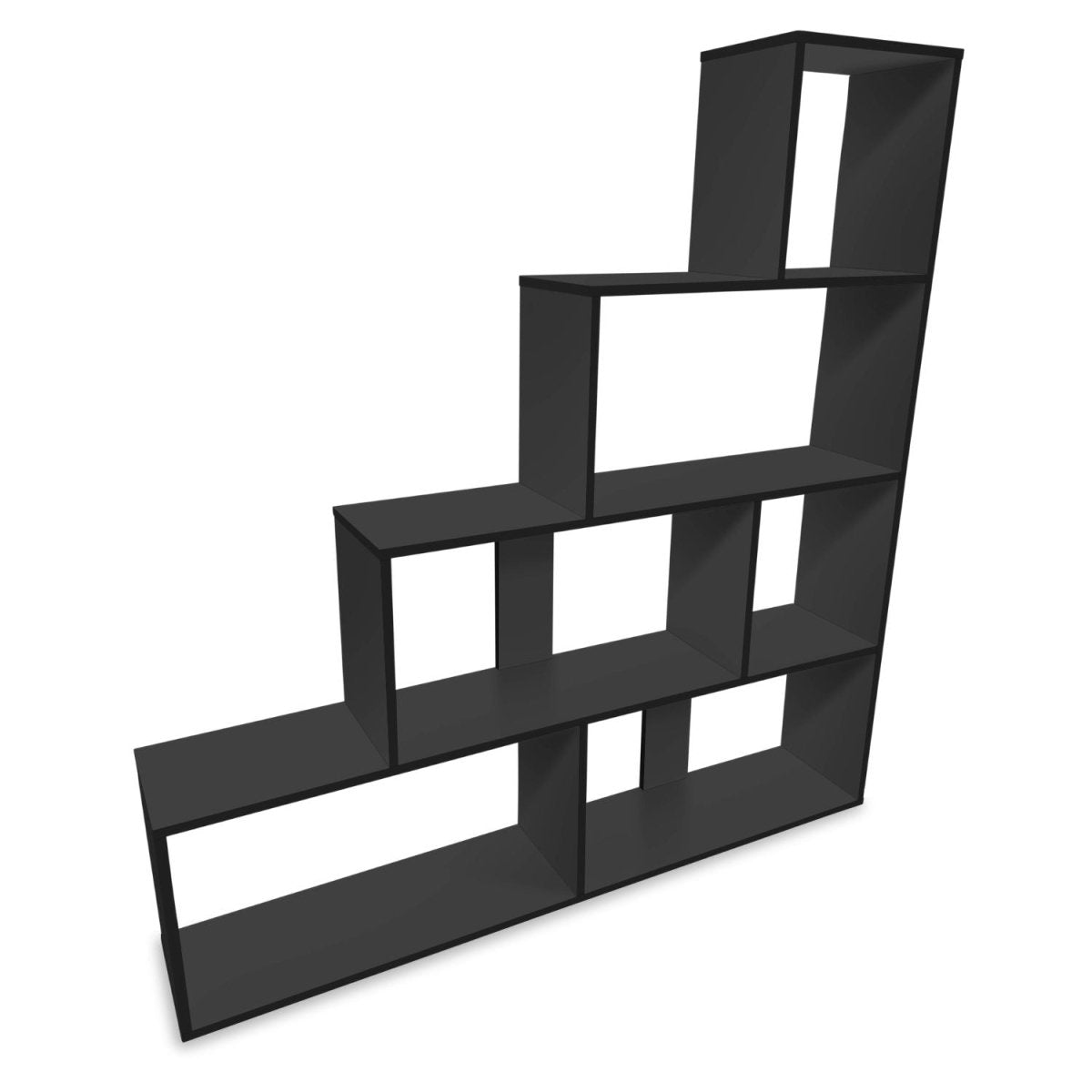 Coemo Treppenregal Scala aus Holz 4 Etagen Stufenregal 6 Fächer - Mein-Regal.de