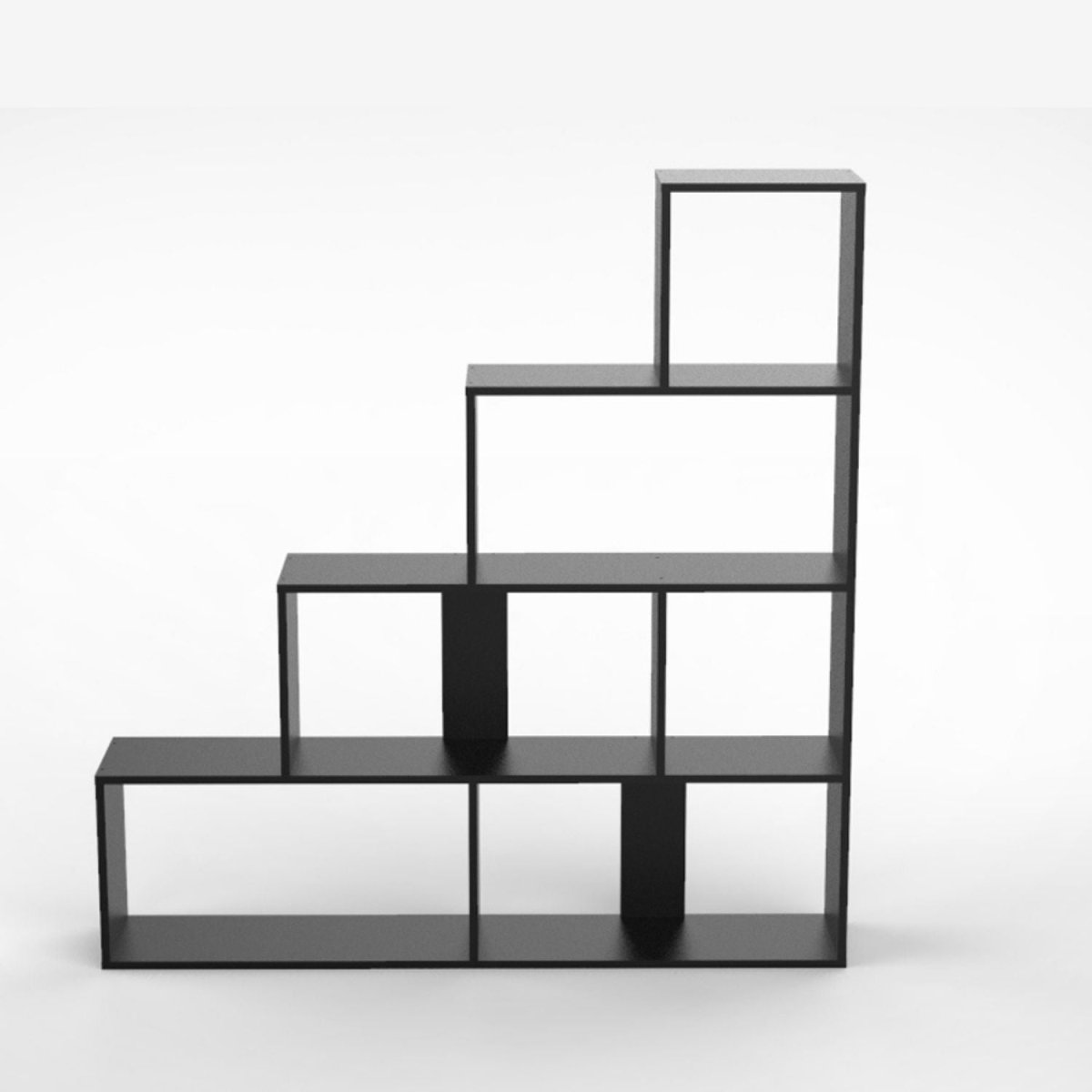 Coemo Treppenregal Scala aus Holz 4 Etagen Stufenregal 6 Fächer - Mein-Regal.de