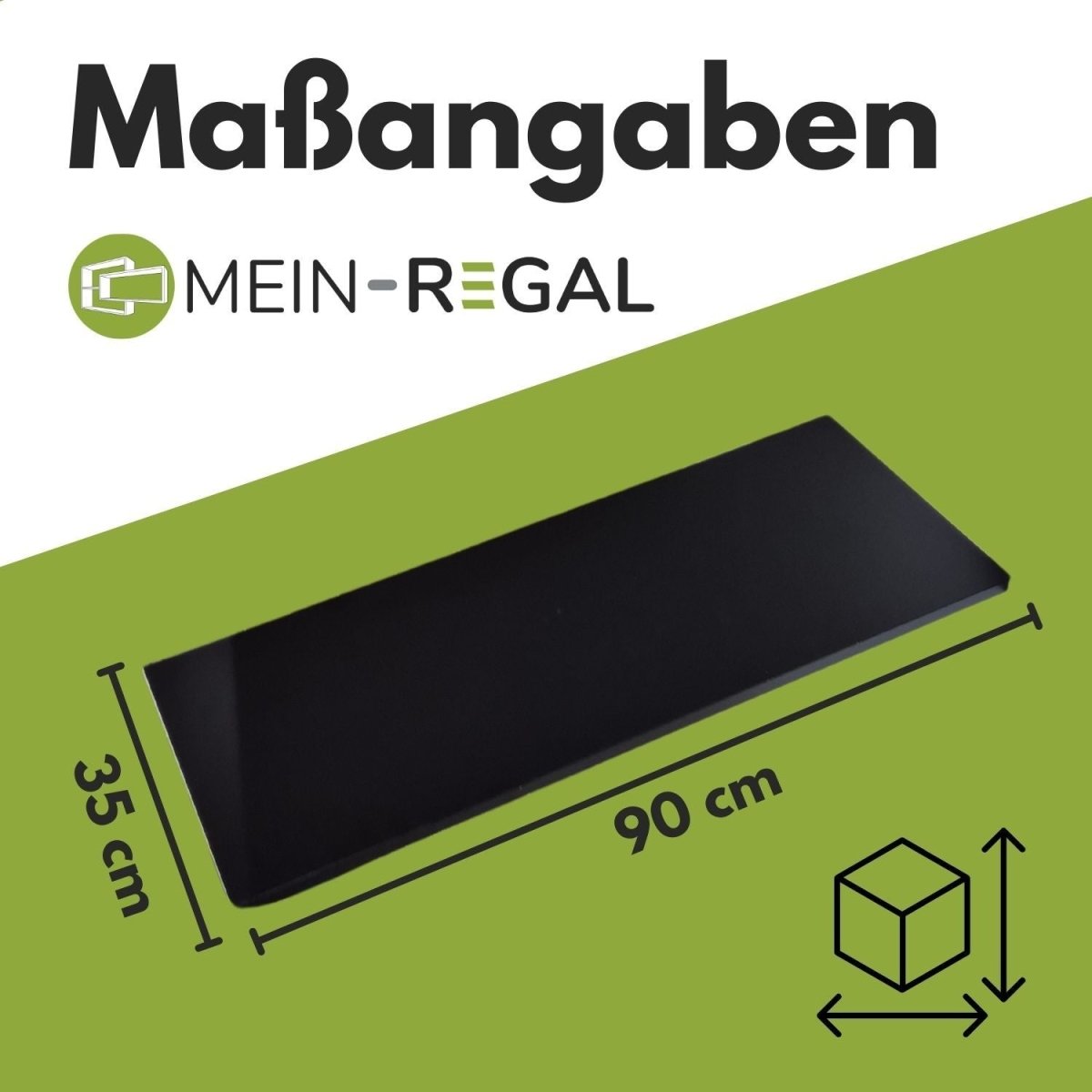 Einlegeboden Schwarz für bestimmte Vitrinen, Highboards & Kommoden - Mein - Regal.de