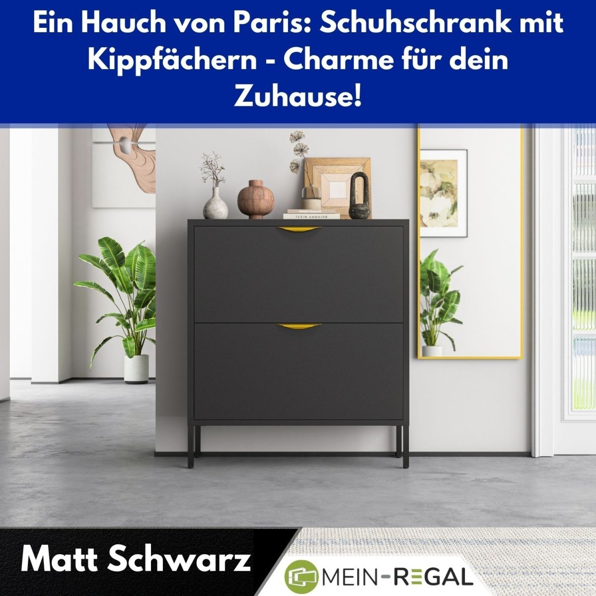 Mein-Regal Schuhschrank Paris 2 Schübe