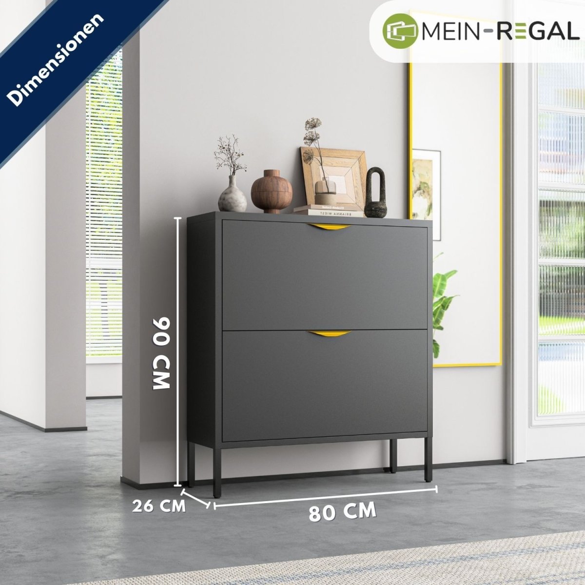 Mein-Regal Schuhschrank Paris 2 Schübe