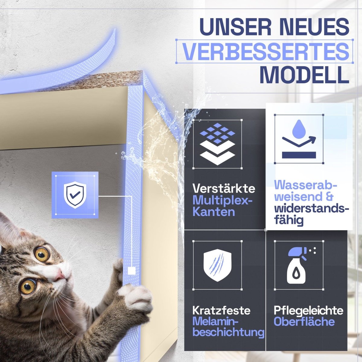 Wandregal Karo Schweberegal aus Holz - Mein - Regal.de