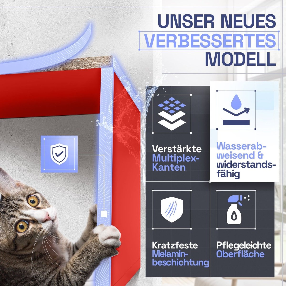 Wandregal Karo Schweberegal aus Holz - Mein - Regal.de