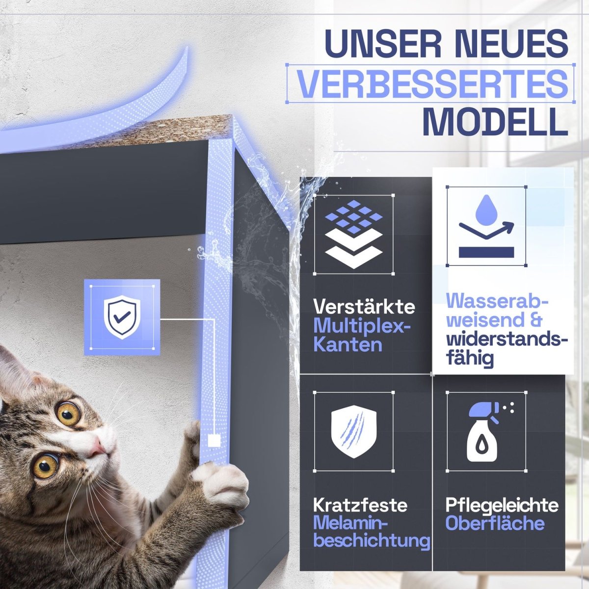 Wandregal Karo Schweberegal aus Holz - Mein - Regal.de