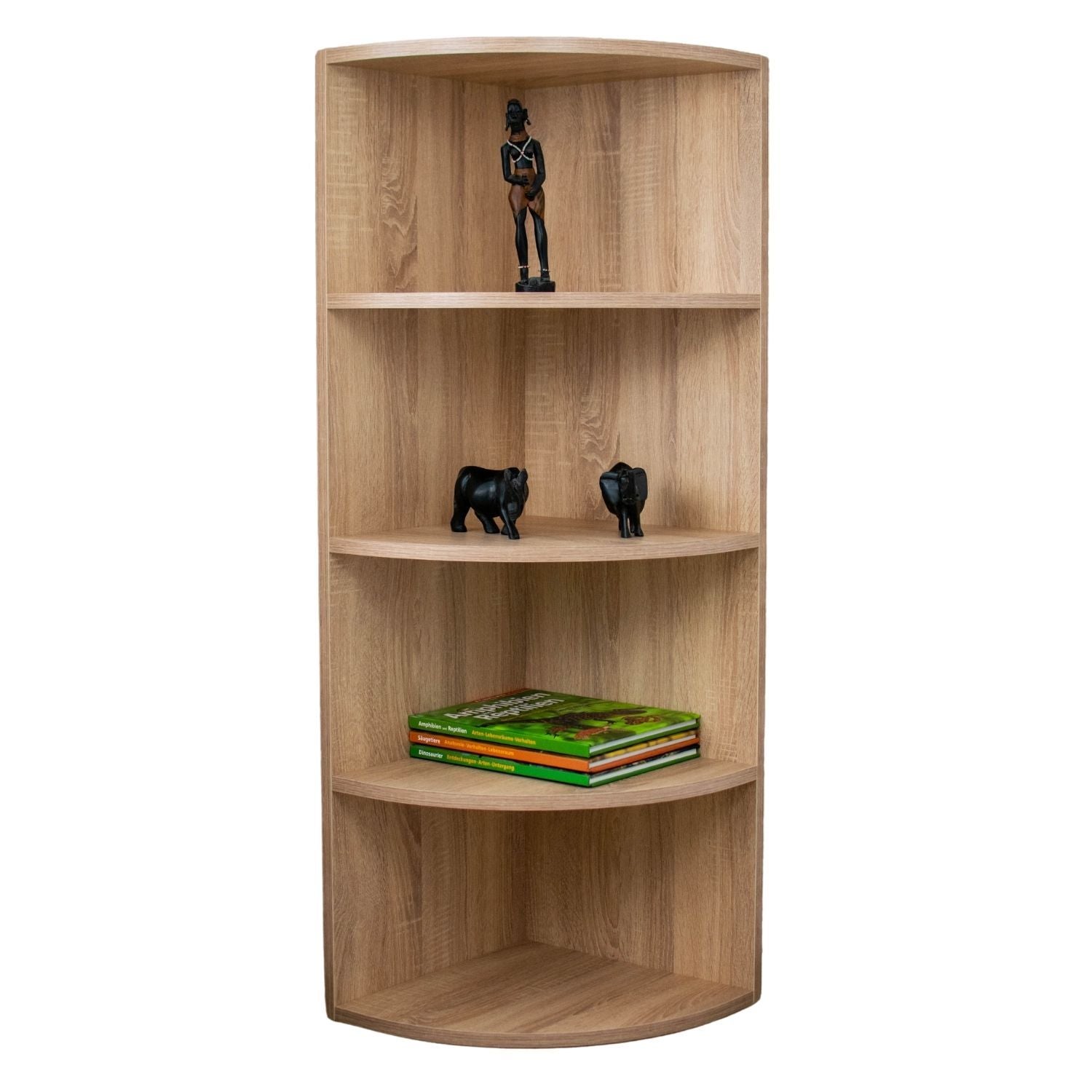 B-Ware Coemo Eckregal Corner 120 aus Holz 4 Etagen