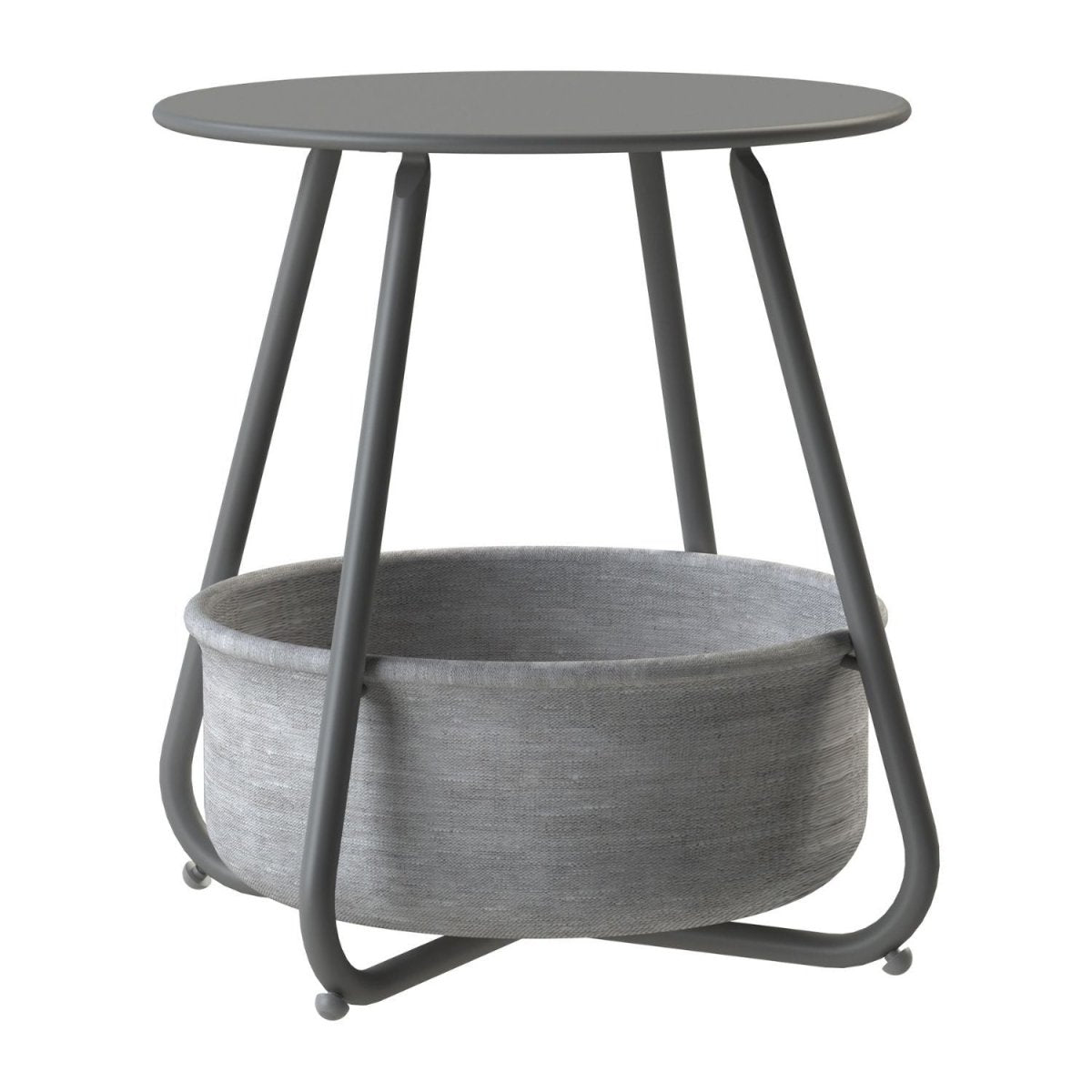 B - Ware Beistelltisch Kosi mit Canvas Korb - Metallgestell mit Stoffkorb - Mein - Regal.de