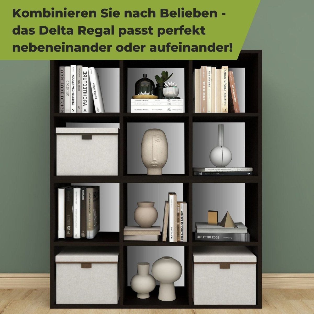 Coemo Aktenregal Delta - 6 MDF Standregal 6 Fächer - Mein - Regal.de