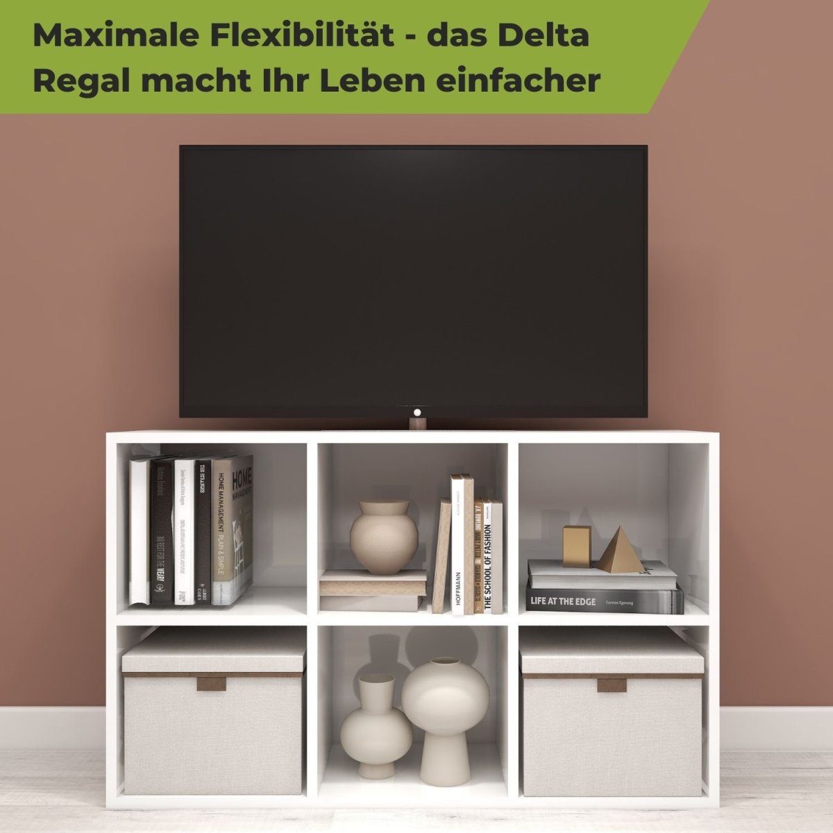 Coemo Aktenregal Delta - 6 MDF Standregal 6 Fächer - Mein - Regal.de