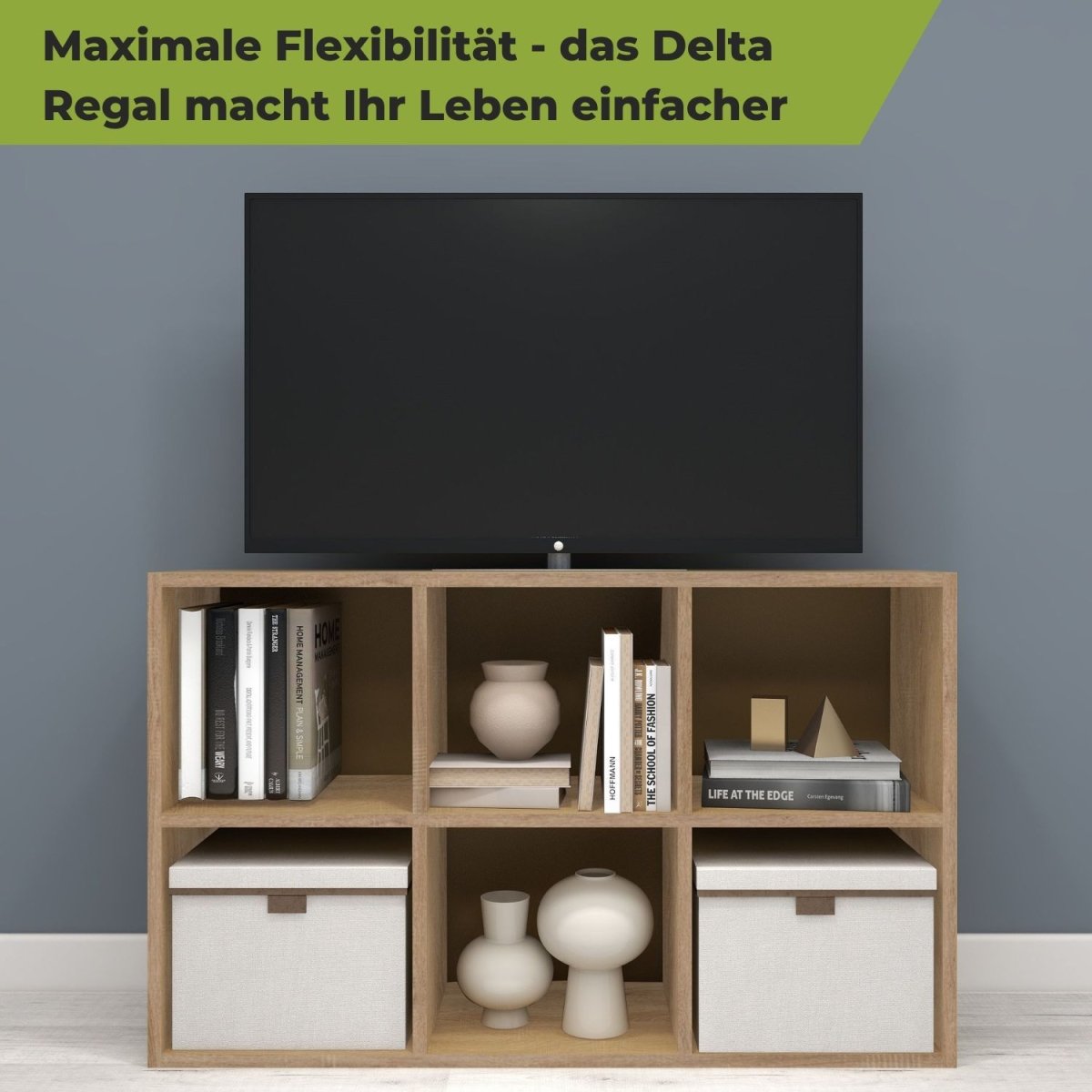 Coemo Aktenregal Delta - 6 MDF Standregal 6 Fächer - Mein - Regal.de