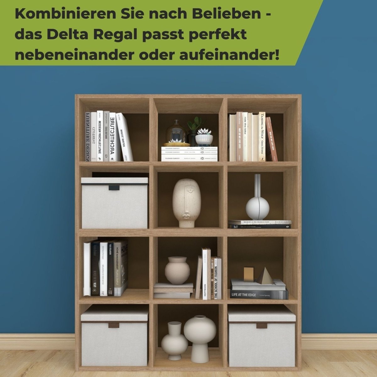 Coemo Aktenregal Delta - 6 MDF Standregal 6 Fächer - Mein - Regal.de