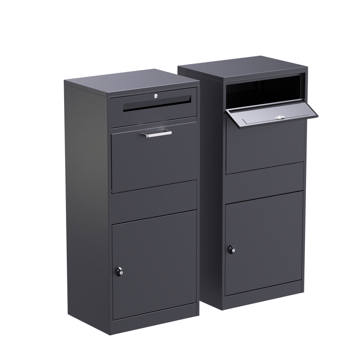 Coemo Briefkasten & Paketkasten aus Metall verschließbar - Mein - Regal.de