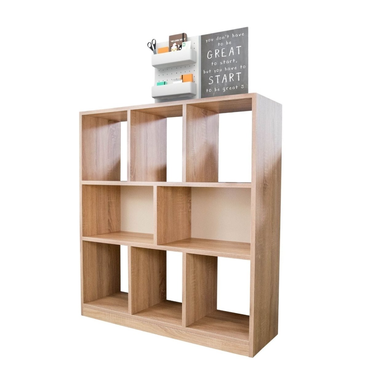 Coemo Raumteiler Split aus Holz 3 Etagenregal 8 Fächer - Mein - Regal.de