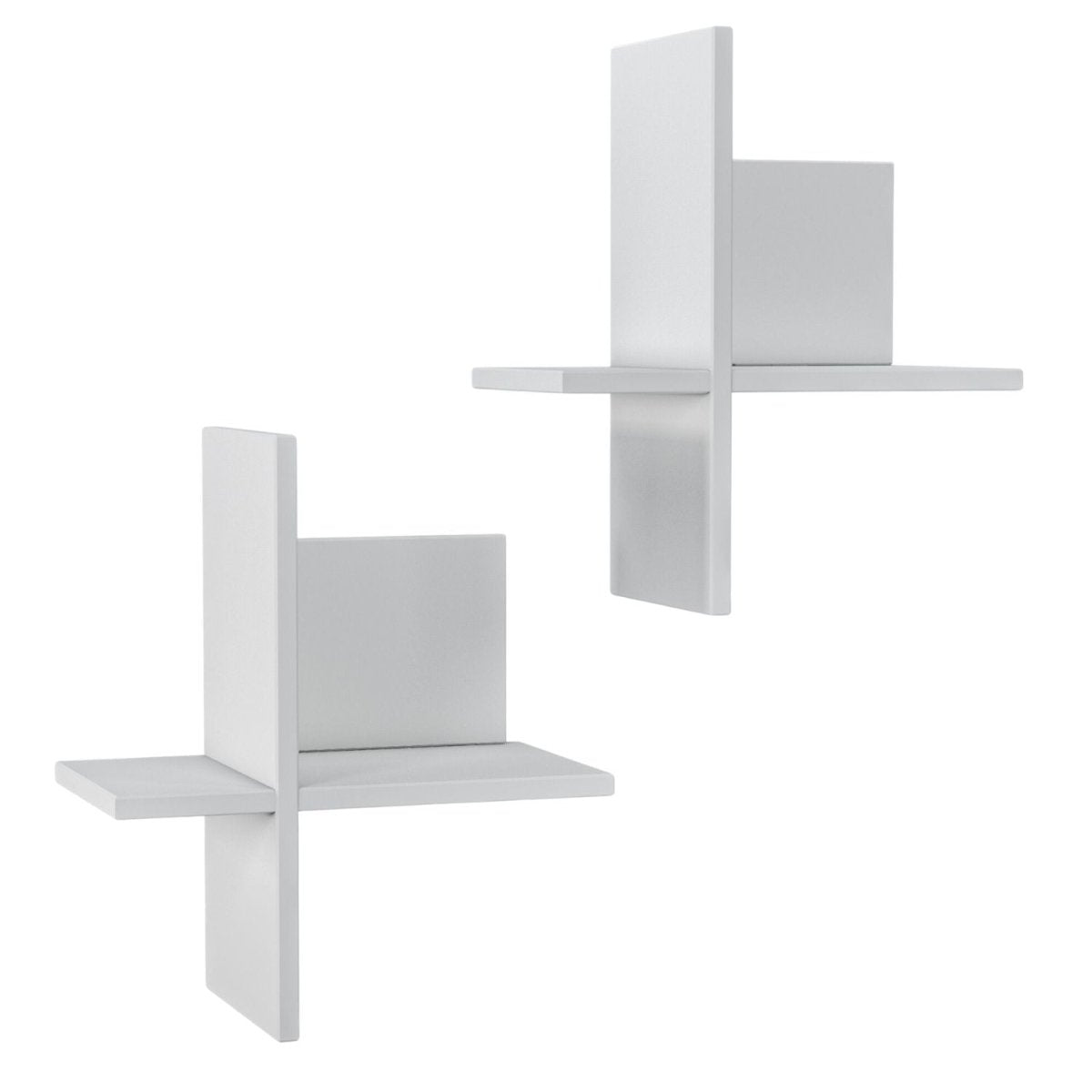 Mein - Regal 2x Wandregal BRICK aus Holz MDF, bis zu 4 Fächer - Mein - Regal.de