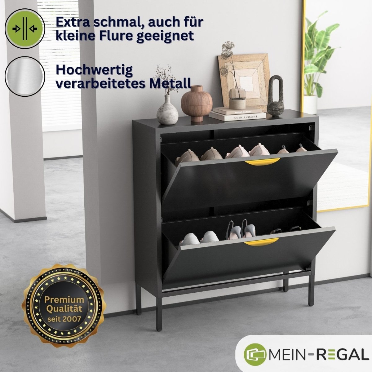 Mein-Regal Schuhschrank Paris 2 Schübe