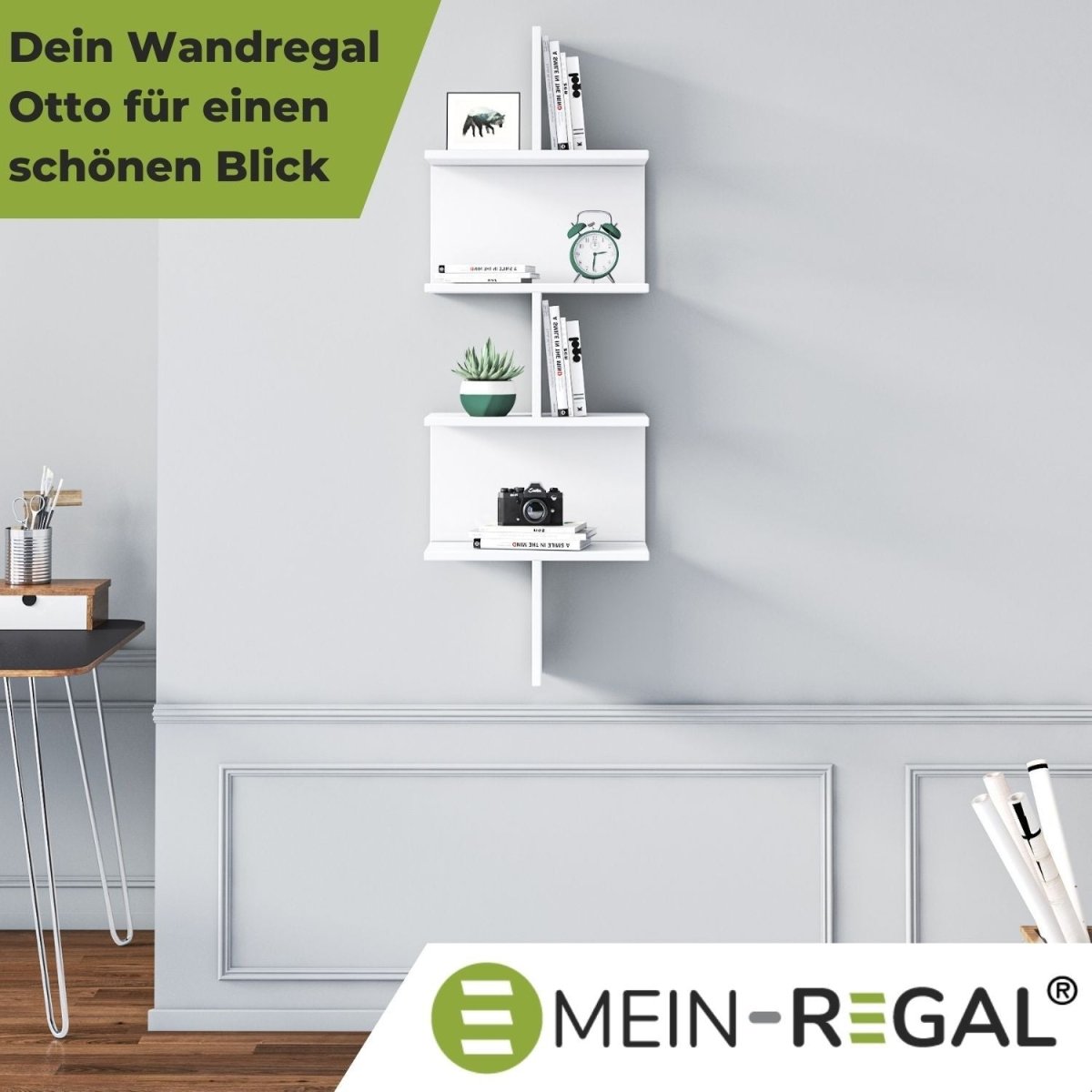 Mein - Regal Wandregal OTTO aus Holz MDF, bis zu 6 Fächer - Mein - Regal.de