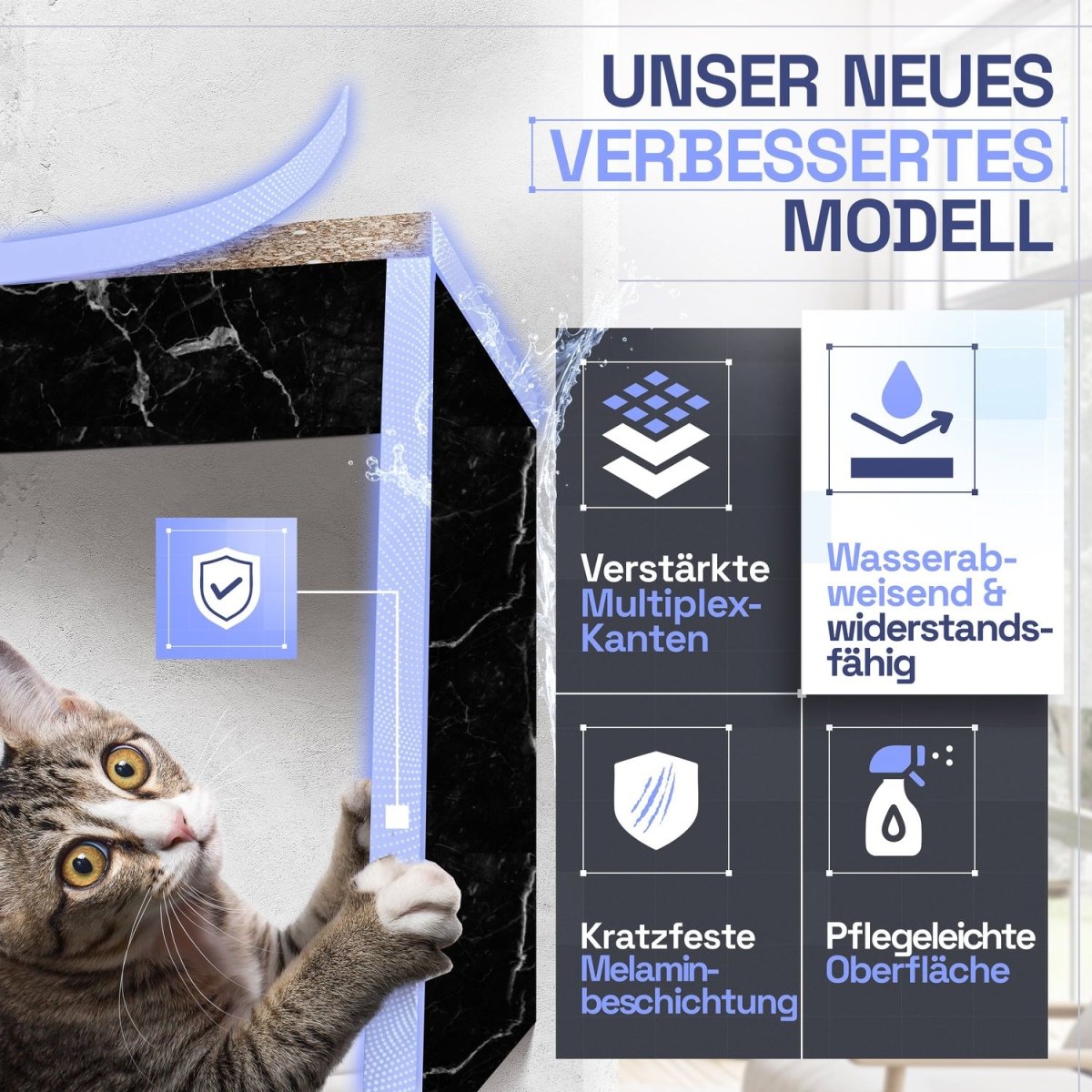 Wandregal Karo Schweberegal aus Holz - Mein - Regal.de