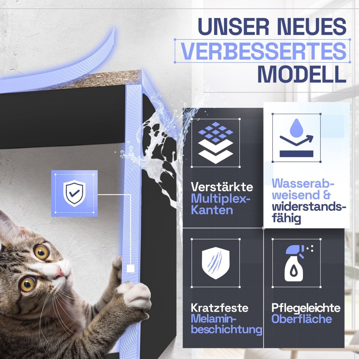 Wandregal Karo Schweberegal aus Holz - Mein - Regal.de