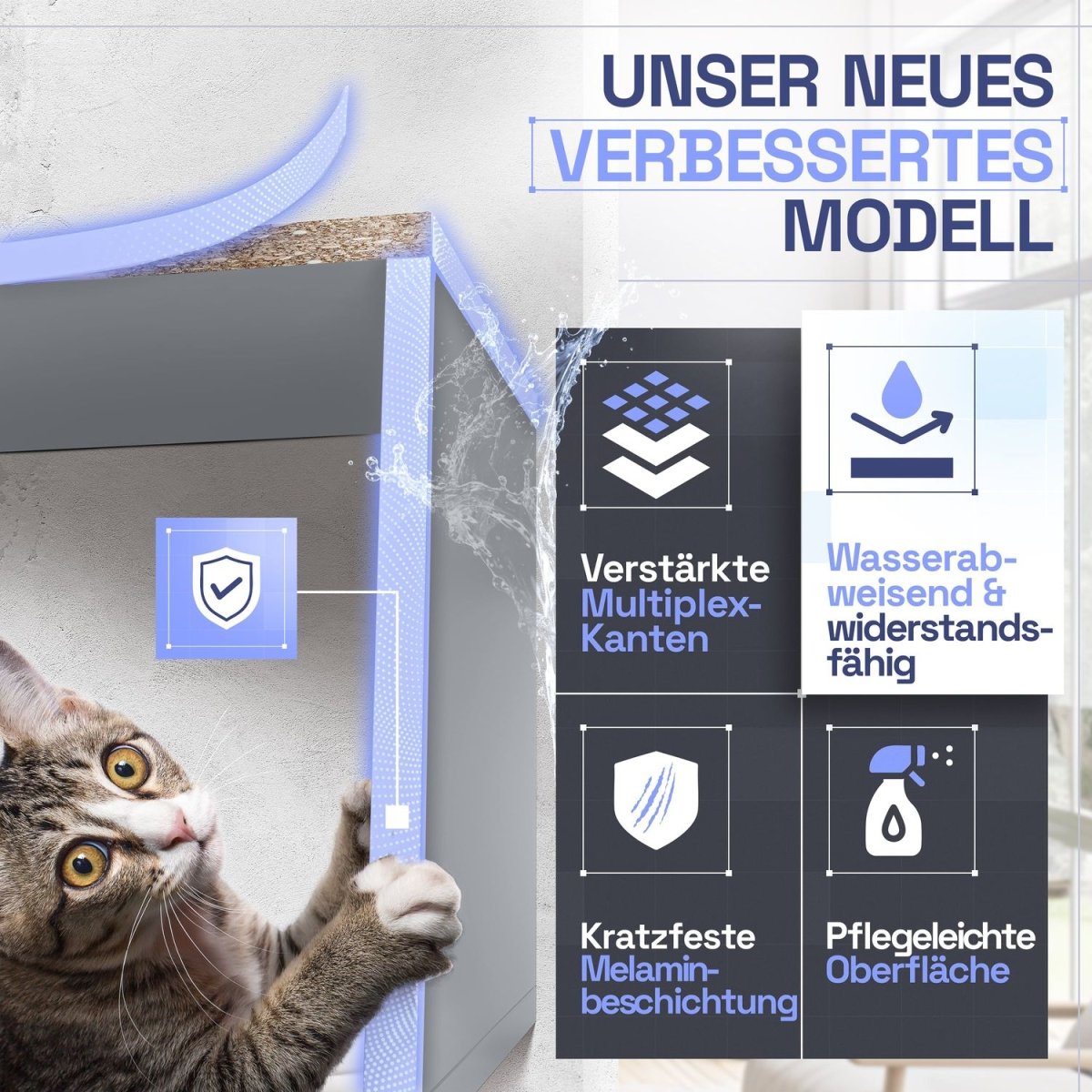 Wandregal Karo Schweberegal aus Holz - Mein - Regal.de