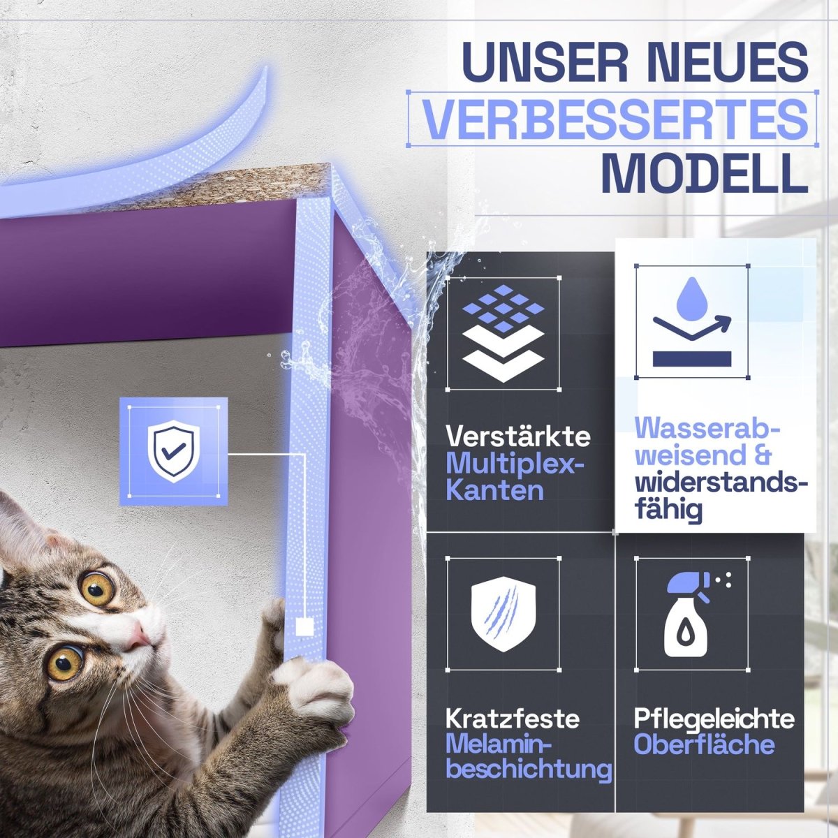 Wandregal Karo Schweberegal aus Holz - Mein - Regal.de